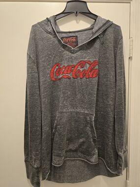 Coca-Cola Black Pullover with Bright Red Script Tag XXL